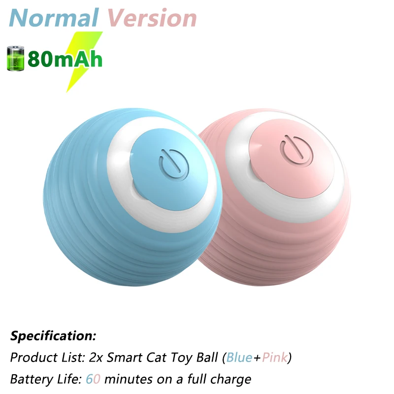 thumbnail image 1 of Juguete inteligente para gatos, bola rodante automática, bola interactiva para gatos, recargable por USB, juguetes eléctricos giratorios para gatos, accesorios para mascotas, 1 of 5