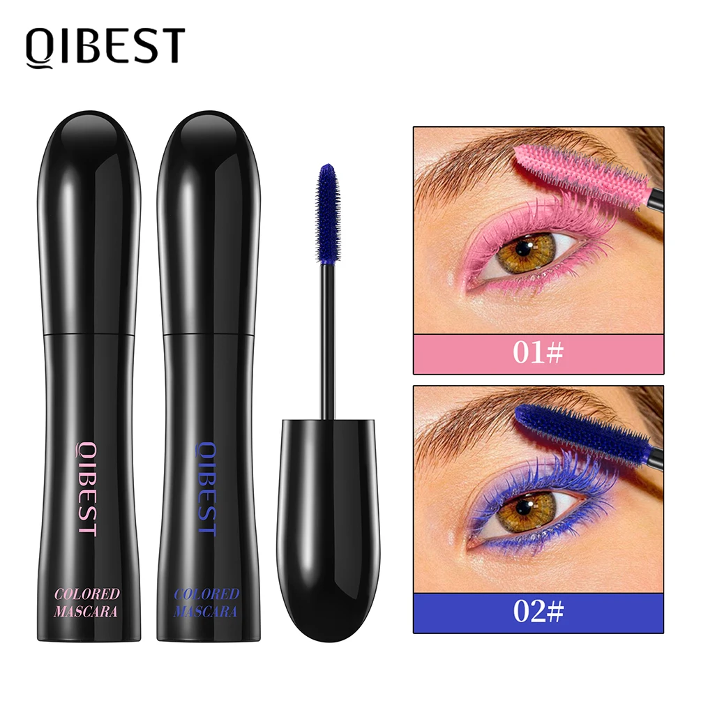 Chocolate Brown Mascara Colorful Curling Eyelash Extension Waterproof Fast Drying Lengthening Eye Black Lashes Makeup Lasting_voghion.com