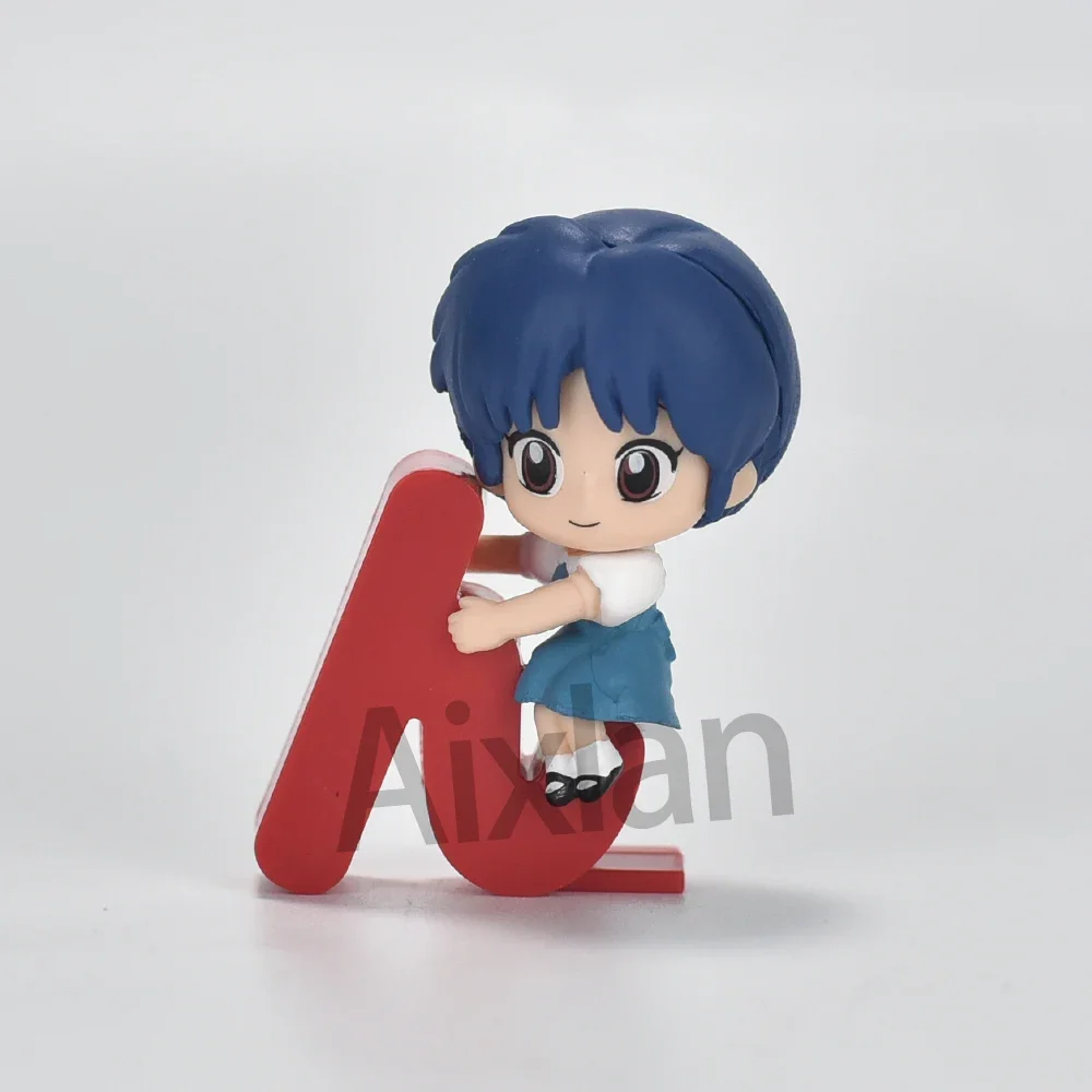 Ranma 1/2 set da 4 pezzi con scritta giapponese + mini action figure Aixlan 4