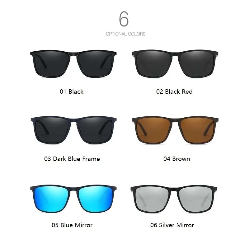 Luxury Square Vintage Polarized Cycling Sunglasses Men Women Fashion Travel Driving Fishing Sun Glasses Male Eyewear UV400 6