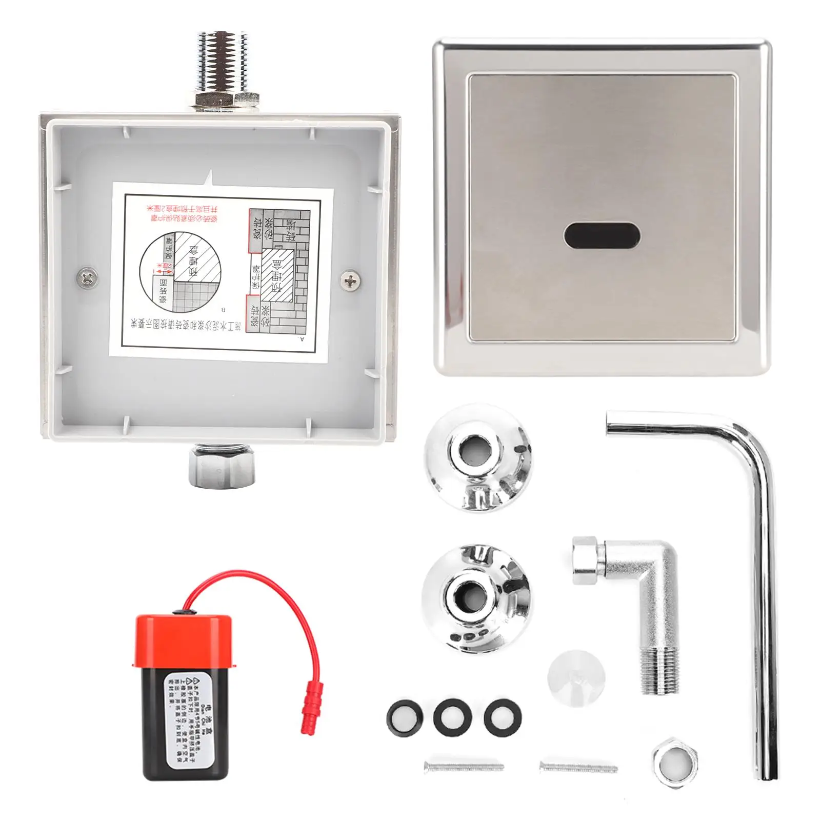 

Touchless DC Infrared Sensor Toilet Urinal Flusher - Durable Bathroom Flush
