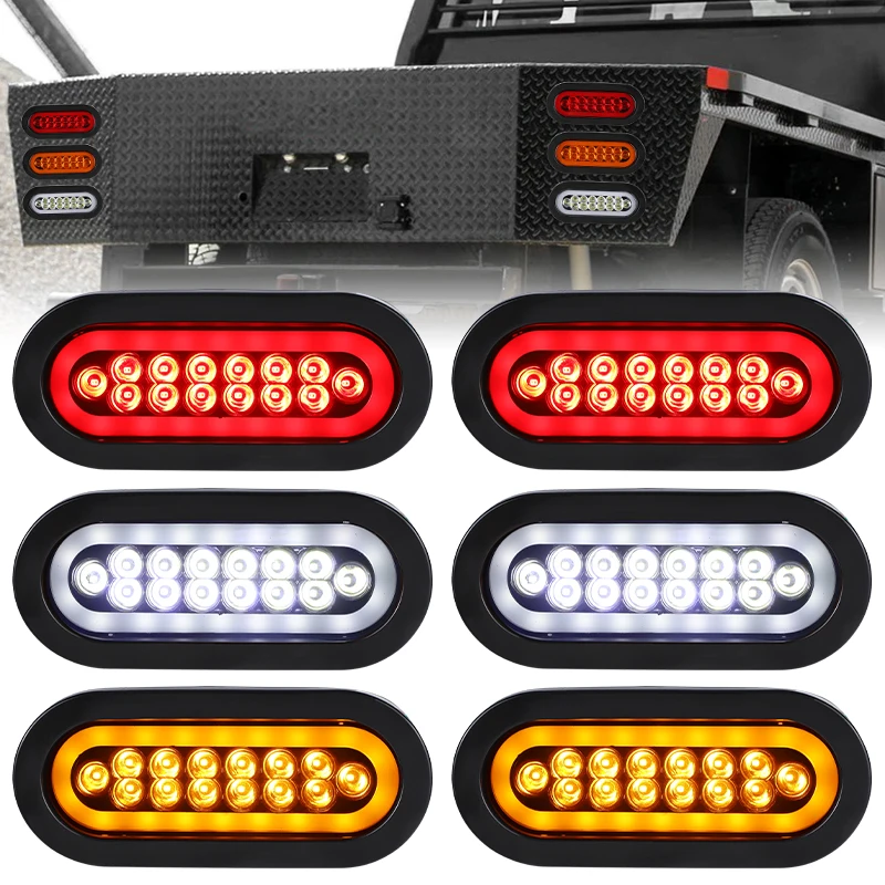 

4 шт., 6 дюймов, овальная Задняя Тормозная лампа