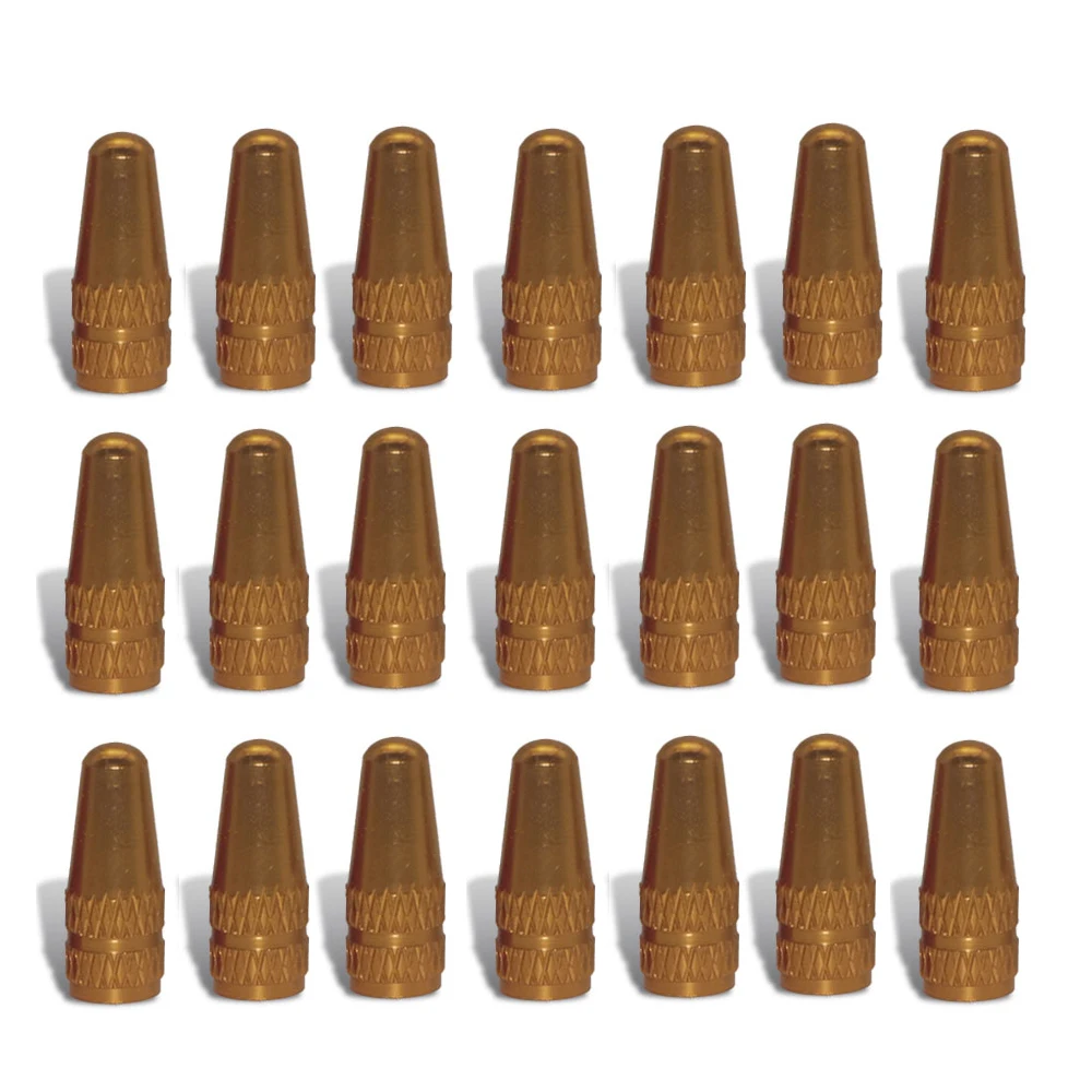 Aluminum Alloy Bicycle Tire Valve Caps - Set of 10