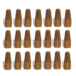Aluminum Alloy Bicycle Tire Valve Caps - Set of 10 (Golden)