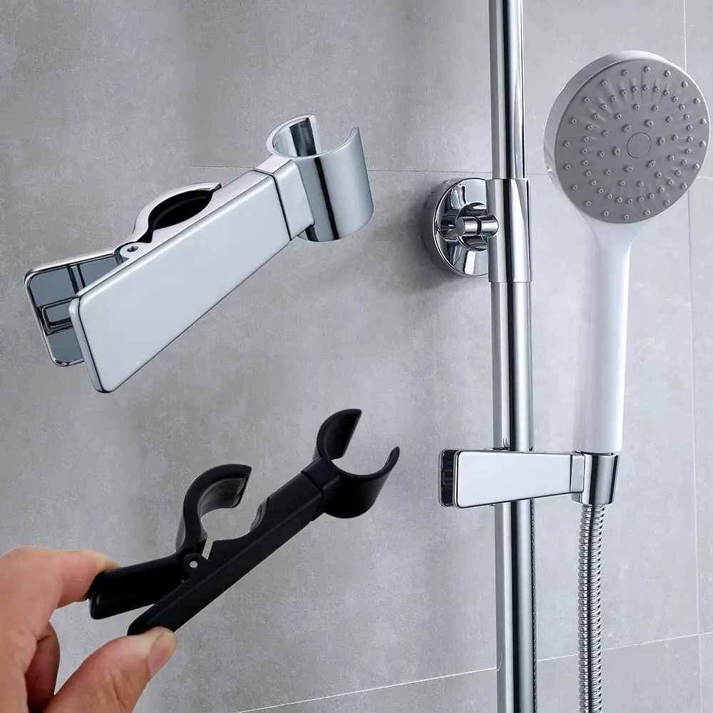 Universal Clip on Shower Head Holder Adjustable Sprayer Bracket Clamps ...