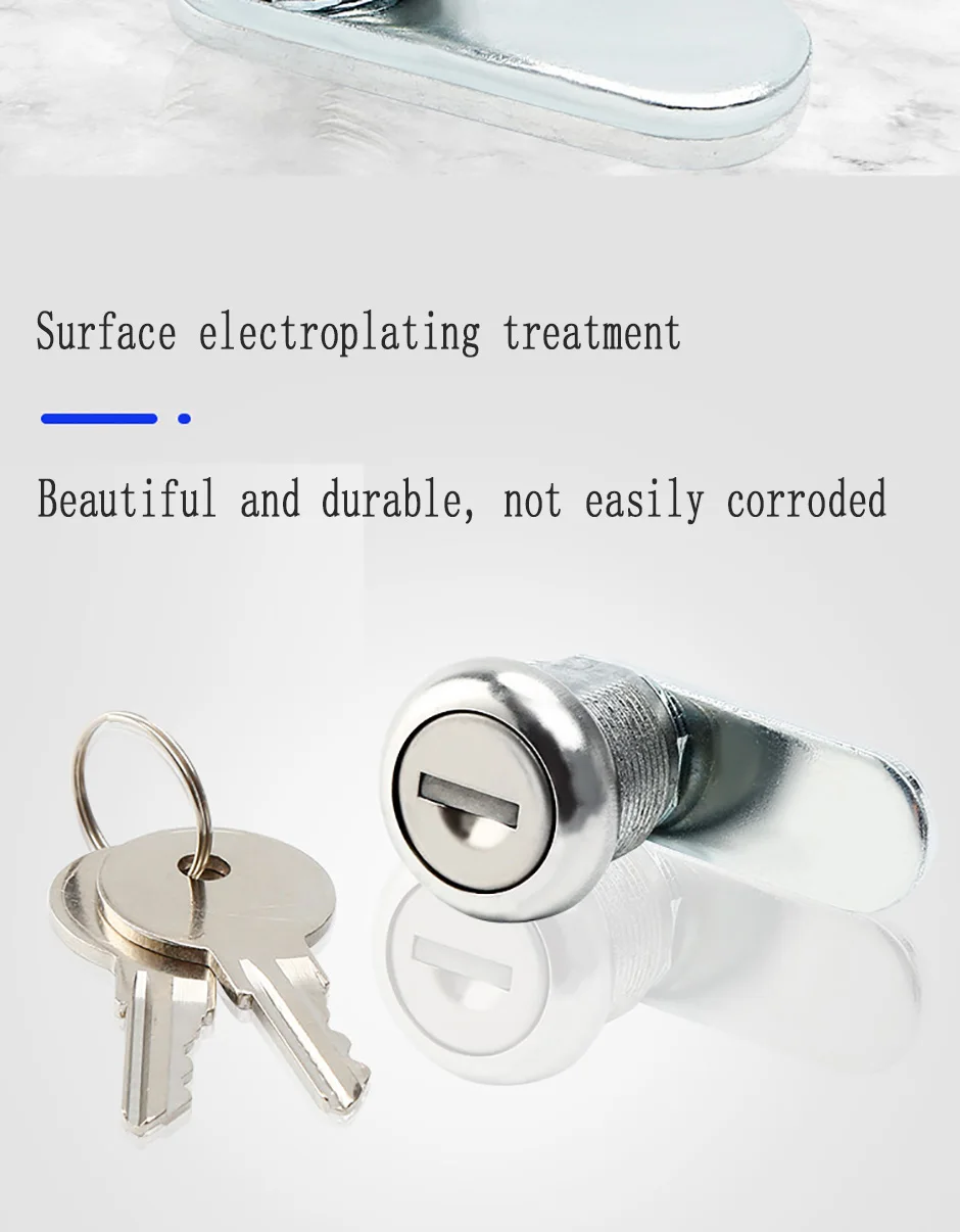 Description Picture 3 of itemZinc Alloy Tongue Lock Office Cabinet Door Lock Distribution Box Cabinet Mechanical Equipment Hardware