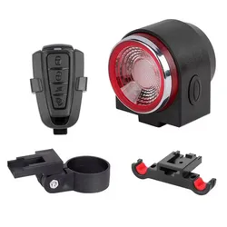 Pro Road Bike Anti - Theft Alarm with Auto Brake Cycling Taillight and Wireless Bell (A8 Pro)