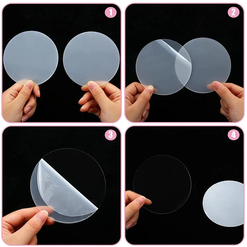 5/10 Pieces Clear Acrylic Circle Blank Sheet Round Acrylic Discs