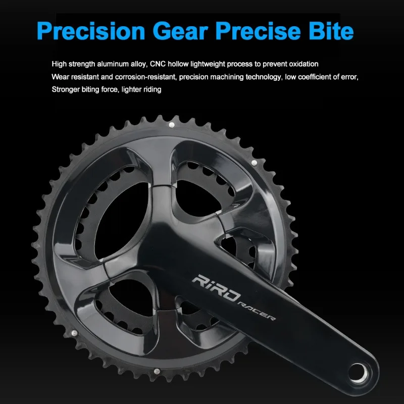 RIRO-超軽量自転車クランクセット,BB, 34 T, 50T, 170mm,統合