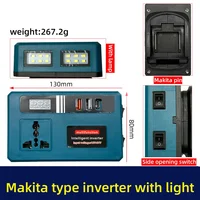 18/21V แบตเตอรี่ Converter,21V ถึง 110V, 127V ถึง 220V, แบตเตอรี่ลิเธียมไอออนอินเวอร์เตอร์อินเวอร์เตอร์อะแดปเตอร์พอร์ต USB เครื่องมือ 1