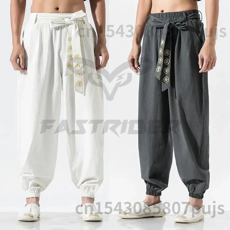 Tai Chi Pants Wu Shu Pants Chinese Style Martial Art Kung Fu Wing Chun Big Size M-5XL