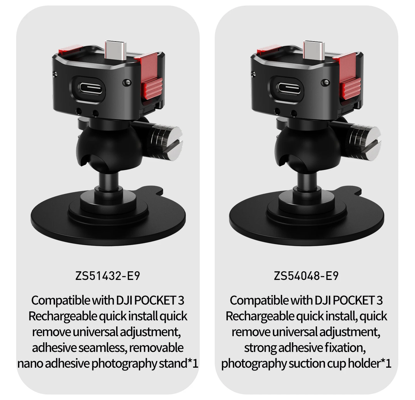 Für GoPro Insta360 DJI OSMO Pocket4 Kamera Motorrad Auto Windschutzscheibe Helmhalterung 1/4 Magnetische Flexible Klebebasis Aufkleber – Detail 39