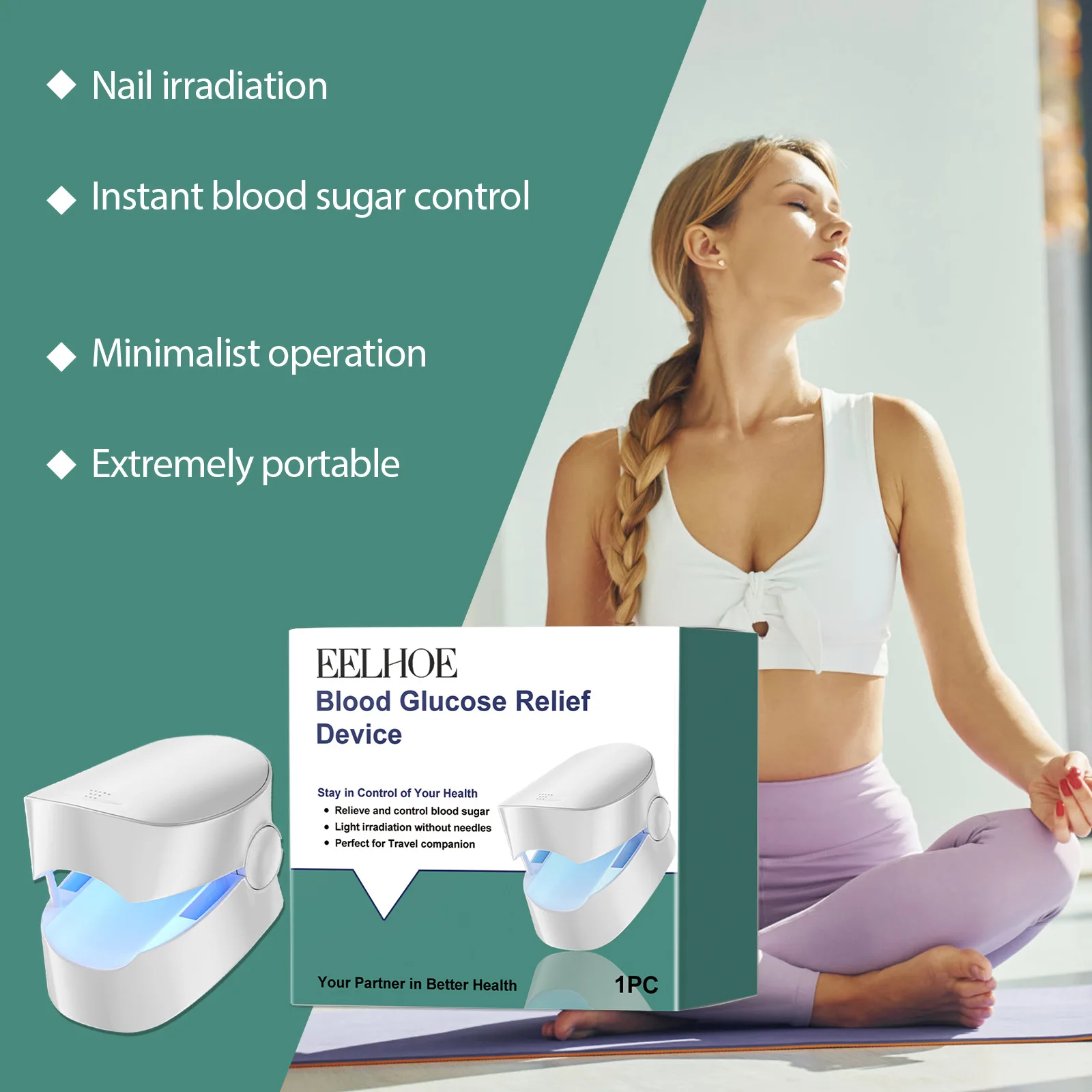 Blood Glucose Relief Device For Painless Blood Sugar Control Portable Design Body Slimming Balance Glucose Monitor Body Health - Image 3