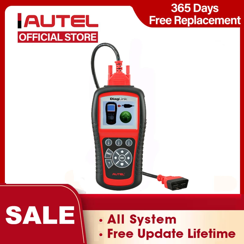 Autel Diaglink Full System Obd2 Scanner Car Diagnostic Tool Obd 2 Eobd