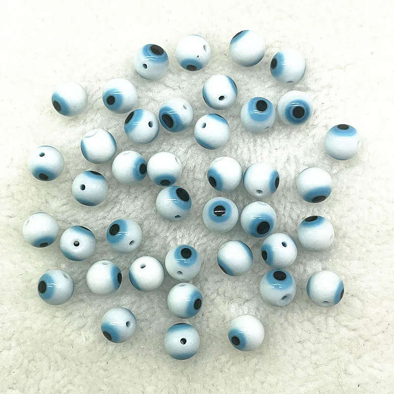 6mm 8mm 10mm Glass Beads Evil Eye Beads for Jewelry Making DIY Handmade Bracelets Accessories glass beads
