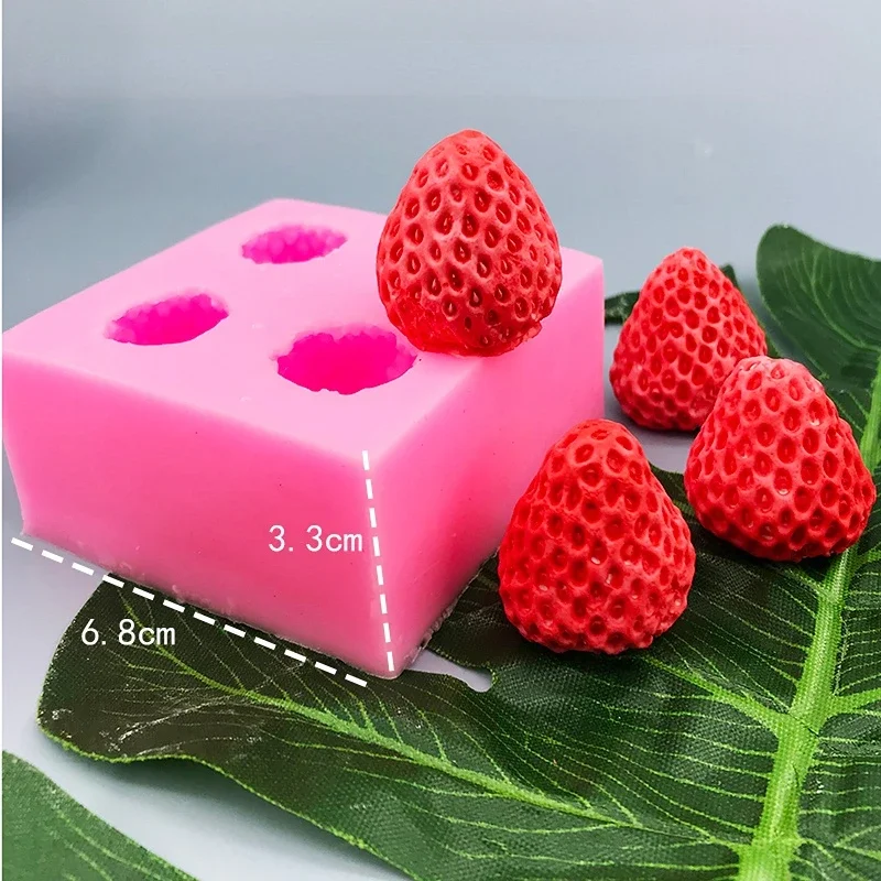 

Fruit Strawberry Fondant Mould Silicone Bakeware Chocolate Mold Cake Decorating Oven Steam DIY Baking Decoration Accessories