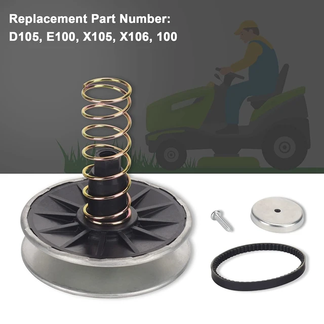 John Deere Mulch Kit GT79244 MIA12482 Secondary Variator Pulley Kit Compatible With John Deere E100 X106 100 105 Series Lawn Tractors Variator Pulley Rt400 John Deere Tractor