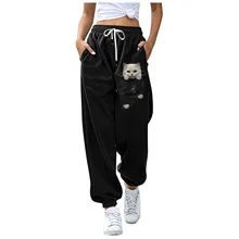 

Women Pants 3D Cat Print Jogging Sweatpants Women For Pants Baggy Sports Pants Jogger High Waist Sweat Casual Female Trousers