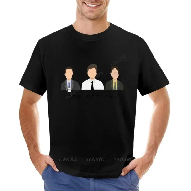 

Jim, Dwight, Michael- The Office T-Shirt Aesthetic clothing Oversized t-shirt man clothes Anime t-shirt men clothing