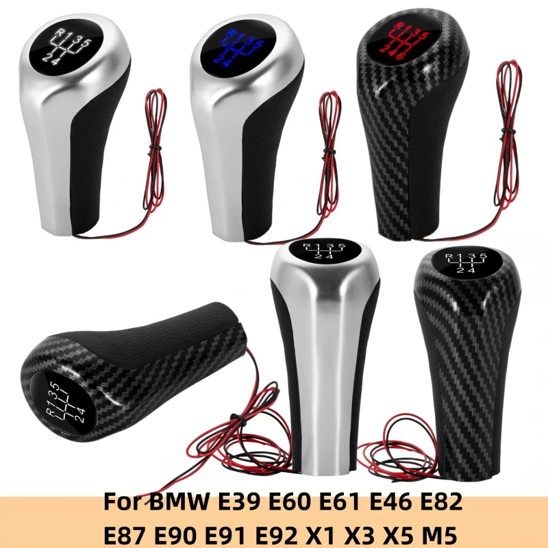 Perilla De Cambio De Marchas De 5/6 Velocidades Con Retroiluminación Led, Accesorios De Estilo De Coche Para Bmw E46, E90, E91, E92, E36, E30, E32, E3
