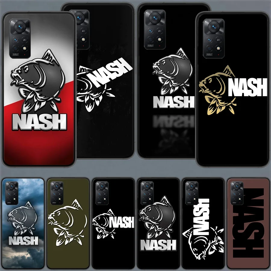 Custodia Per Telefono Con Logo Da Pesca Nash Per Xiaomi Redmi Note 12 11 Pro Plus 12S 11E 11T 11S 10 10S 9S 9T 4G 5G 9 8 8T 7 6 5 Pro Cover