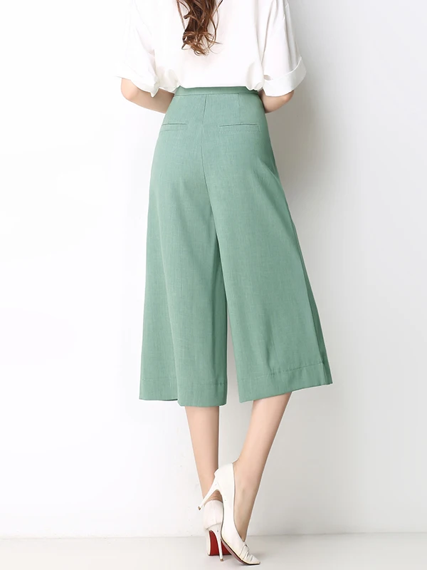 بنطلون حرير واسع فاخر