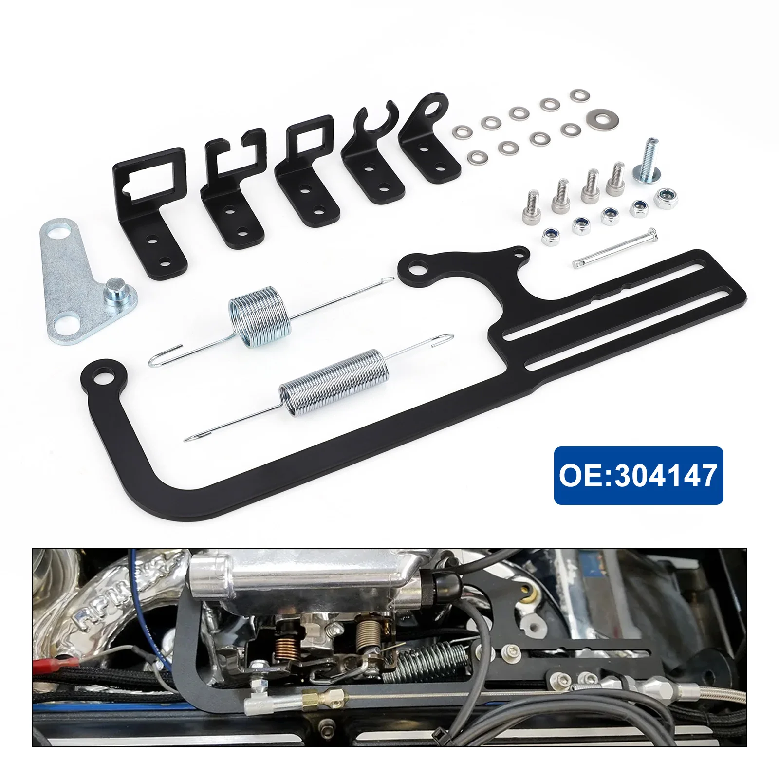 Transmission Throttle Cable Kit For EZ-EFI For Automatic Transmission TV Cables GM 700R4 Transmissions Throttle Cable Mount Bracket Cable Mounting Kit 304147