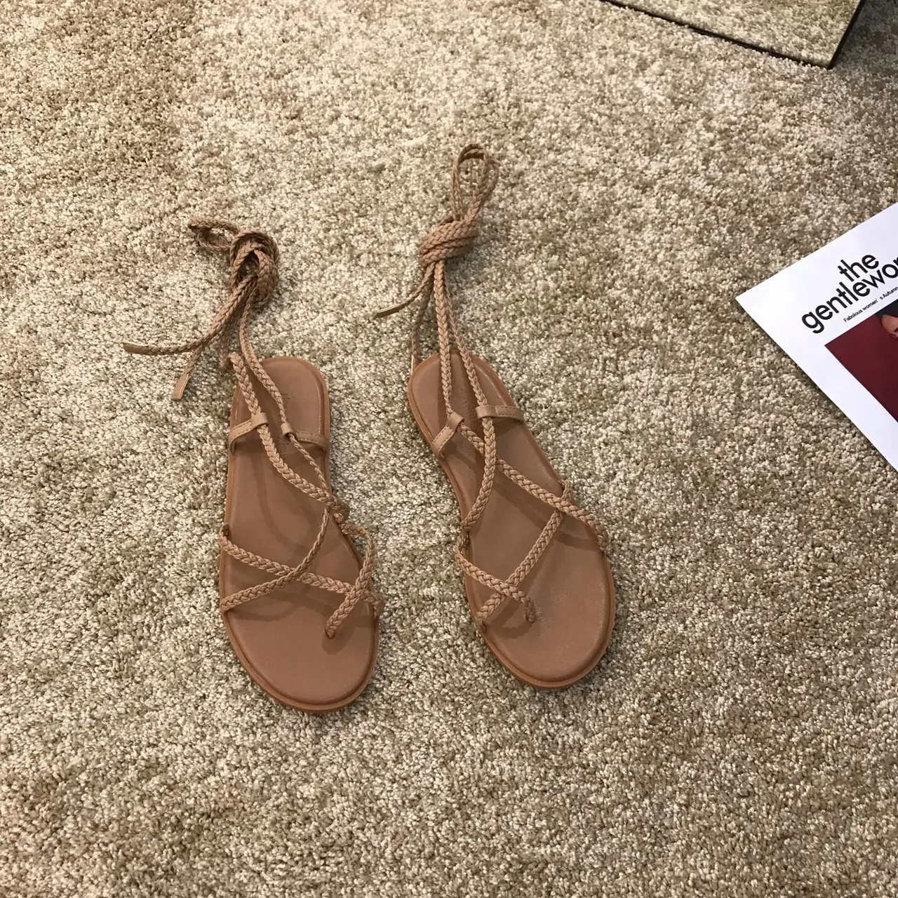 

Sandals Women Summer New 2023 Beach Fashion Sexy Flat Casual Cross-Tie Open Toe Fairy Style Narrow Band Shoes Black Rome Sandals
