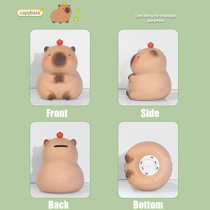 Capybara Piggy Bank, Capybara Coin Bank Piggy Bank, Creative Cute Cartoon Storage Money Box, Money Coin Bank
