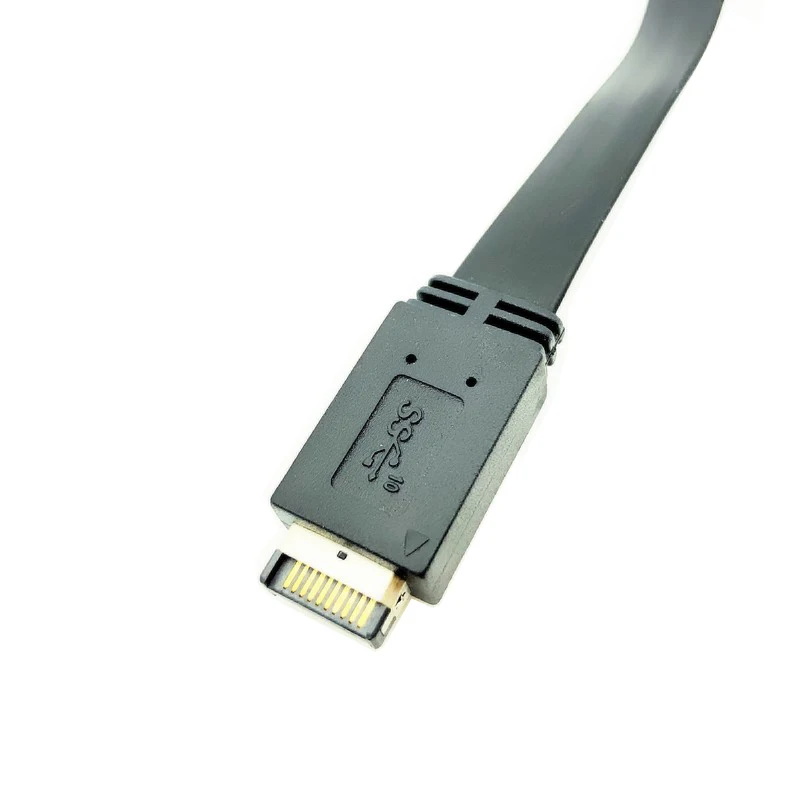 Usb 3.1 Encabeçamento do Painel Frontal Tipo-e a Usb-c tipo c Conector Fêmea Cabo de Fio de Extensão Mais Montagem em Painel tipo de Parafuso e Conector 50cm - Imagem 6