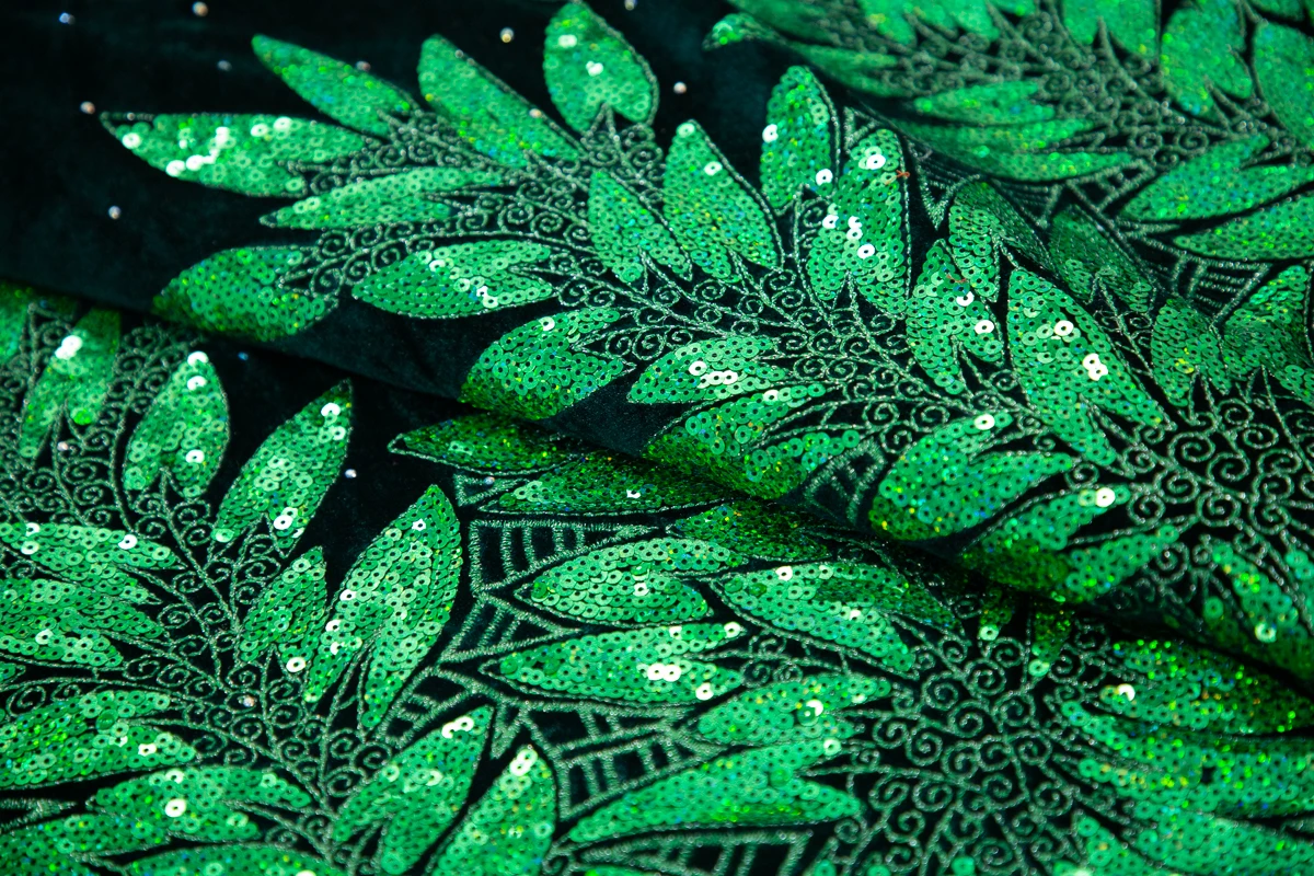 Kalume African Tulle Lace Fabric Sequins 2025 Nigerian Tulle Velvet Lace Fabric Tissue Fabric for Party Sew Cloth F3576