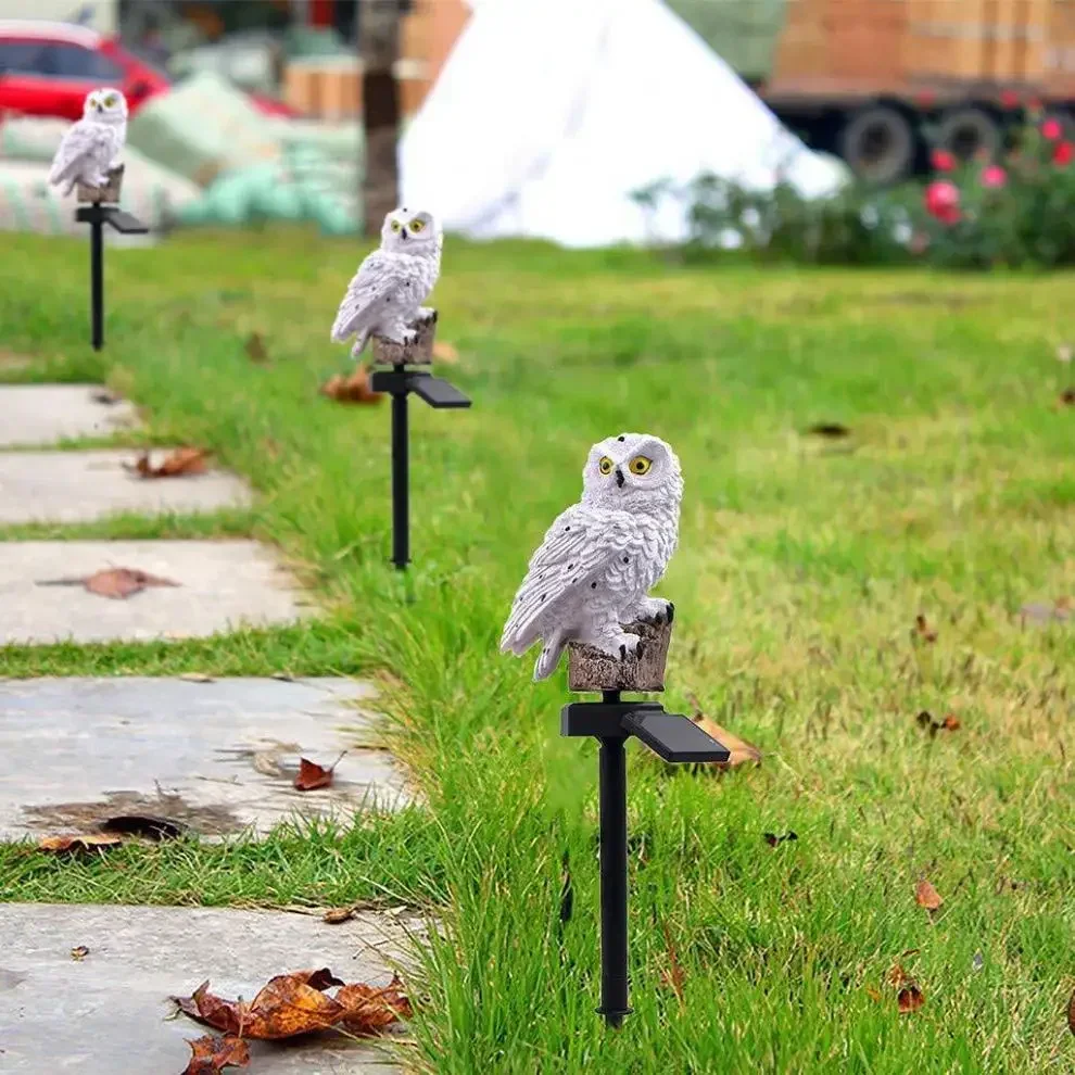 Description Picture 6 of itemLED Solar Parrot Lawn Light Outdoor Solar Light Owl Animal Pixie Lawn Lamps Ornament Waterproof Lamp Unique Solar Lights