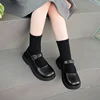 Children Leather Shoes for Party Wedding Fashion Girls UK Uniform School Shoes Black Simple Non-slip Kids Loafers Size 26-36 3