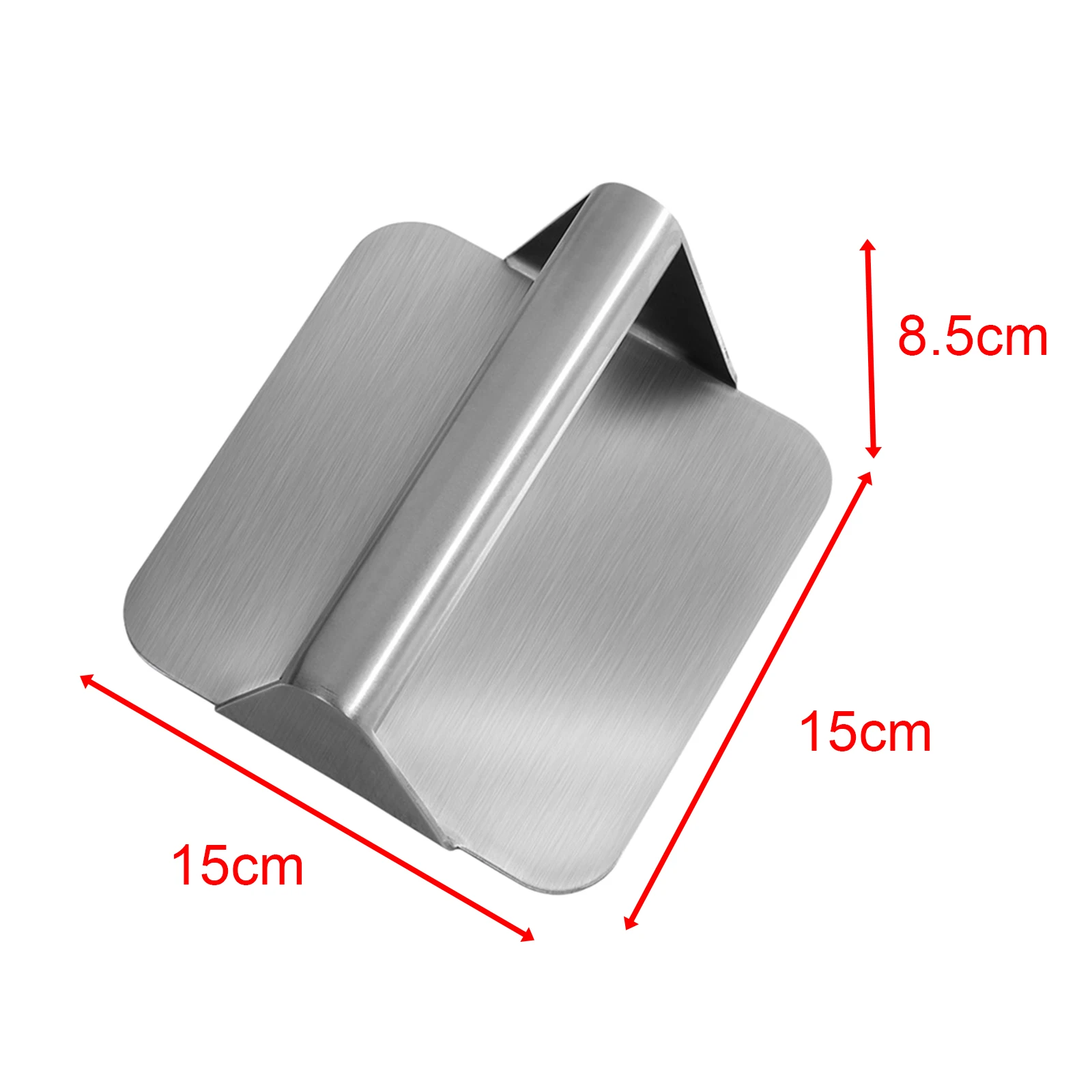 Stainless Steel Kitchen Burger Press Manual Nonstick Meat Smasher Barbecue Hamburger Press Patty Maker Tool Silver burger press