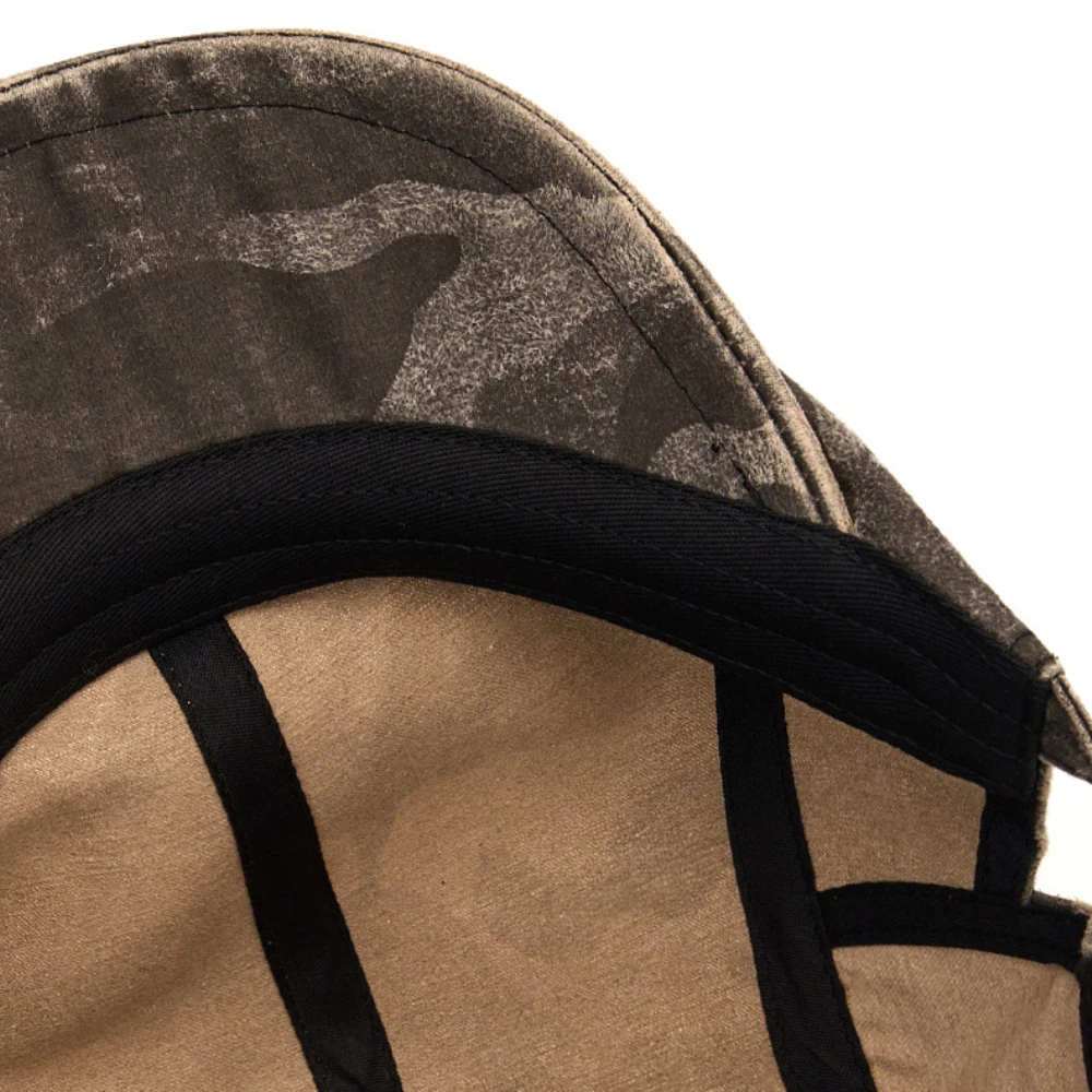 HT5027 Wildleder Baskenmütze Kappe Frühling Herbst Männer Frauen Kappe Camouflage Künstler Maler Baskenmütze Hut Männlich Weiblich Angepasst Flache Kappe Herren Berets – Detail 12