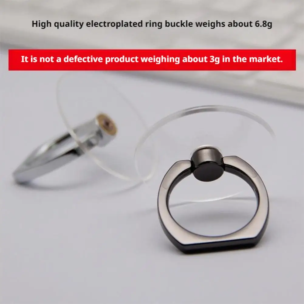 Transparenter Handyhalter mit Ständer 360° ° Grad drehbarer Fingergriff-Ständer, universell für iPhone oder Handyhülle – Detail 17