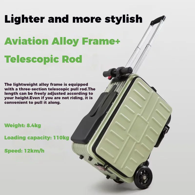 Smart luggage 40L capacity trolley case 20-inch double cycling suitcase Mini electric suitcase For boarding luggage sets