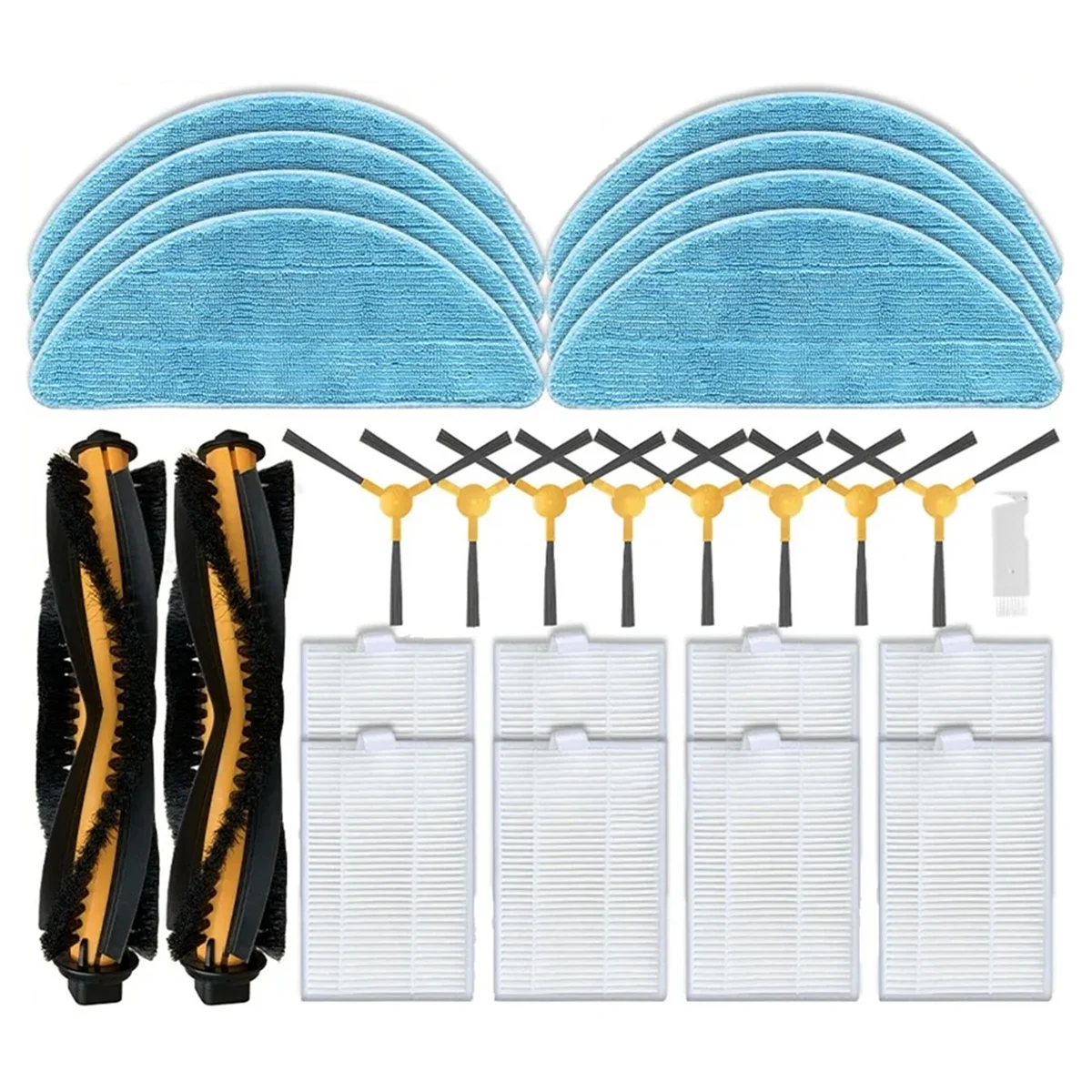 

Запчасти для Liectroux C30B XR500 E30, Proscenic 800T 820T 830T 820S, фильтр НЕРА, основная боковая щетка, ткань для швабры