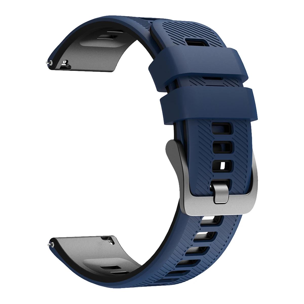 22mm Silicone Sports Watch Strap Replacement Bracelet - Universal Fit
