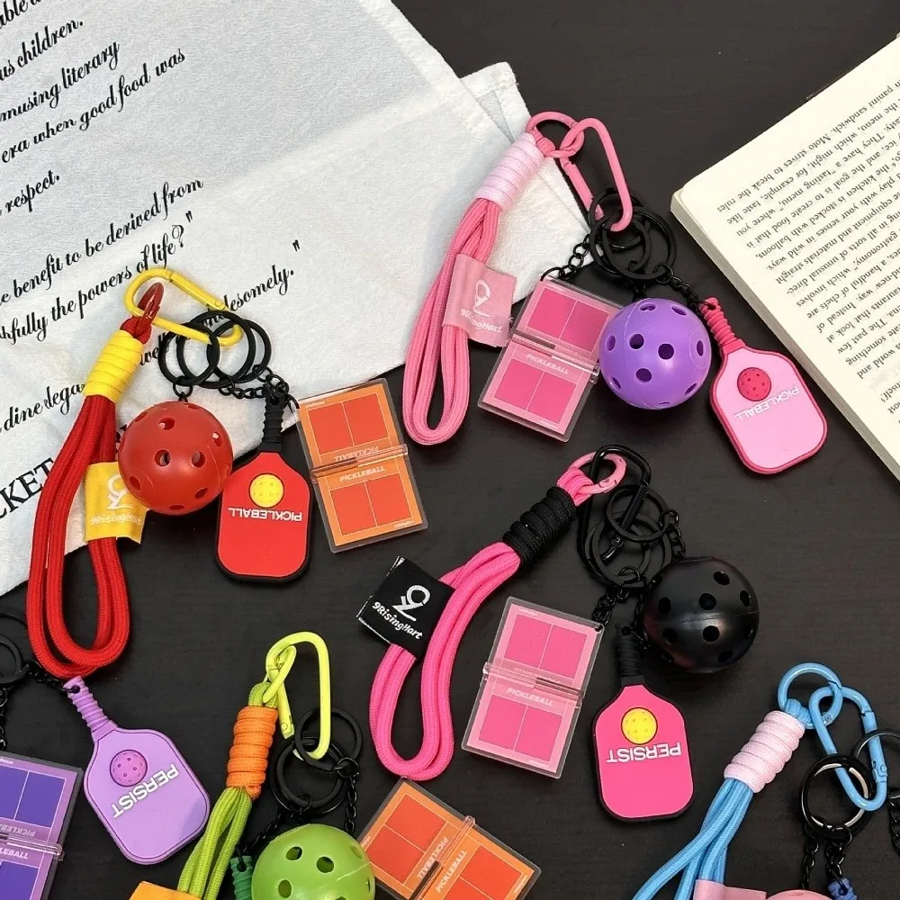 Pickleball Keychain Charm Set 2