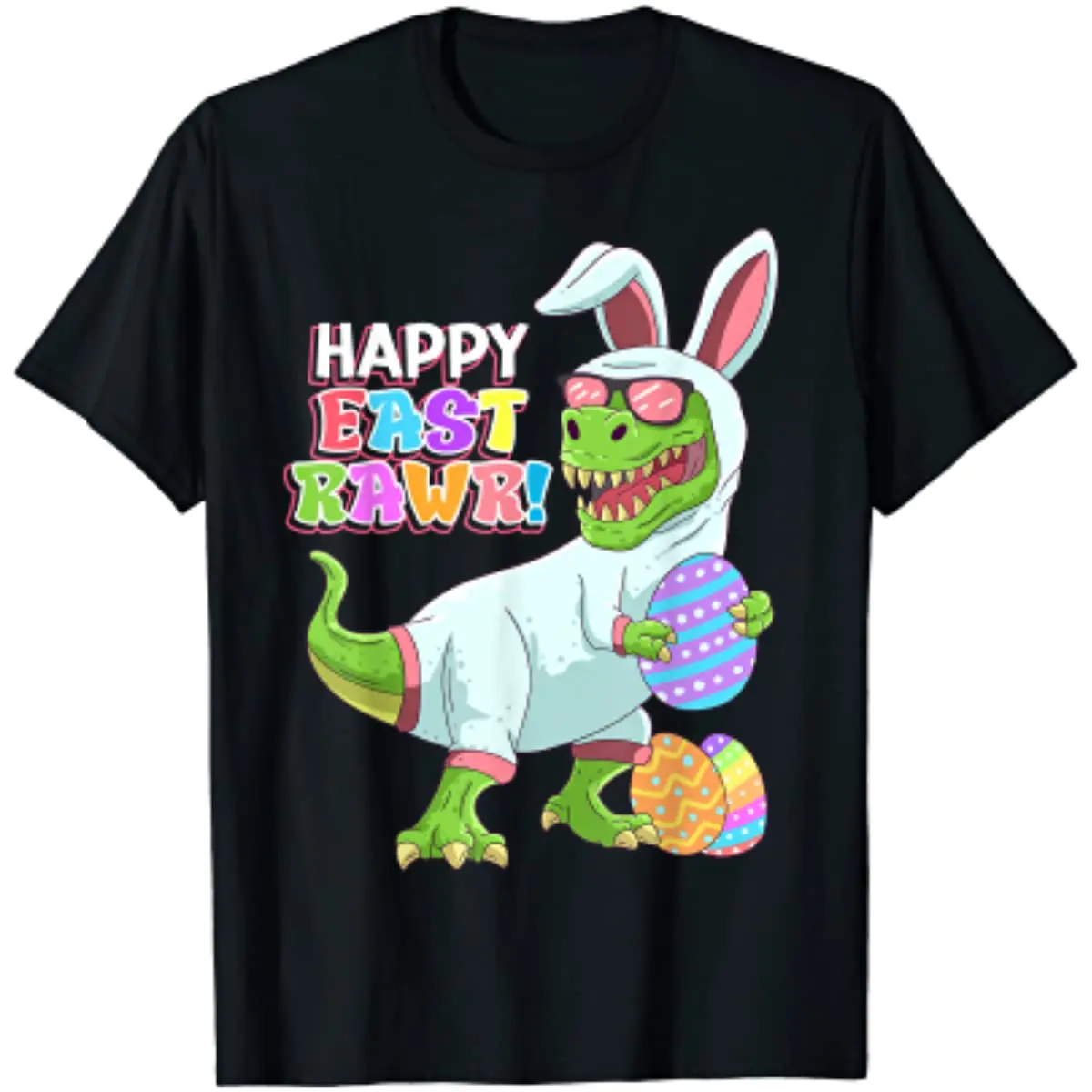 

Easter Day Dinosaur Funny Happy T Rex Easter T-Shirt Anime Clothes Graphic T Shirts Men Women Young Kids Streetwear