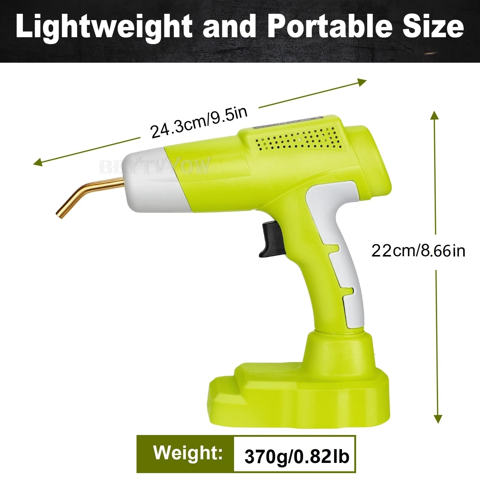 Cordless Plastic Welder Gun Compatible with Ryobi One 18V Battery with 600PCs Ho