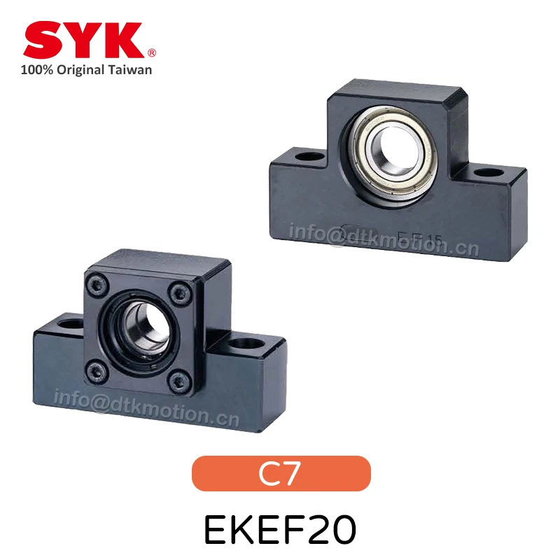 

SYK опорный блок EKEF Professional EK20 EF20 с C7 для шарикового винта TBI 2505 2510 sfu Premium CNC части один комплект Тайвань