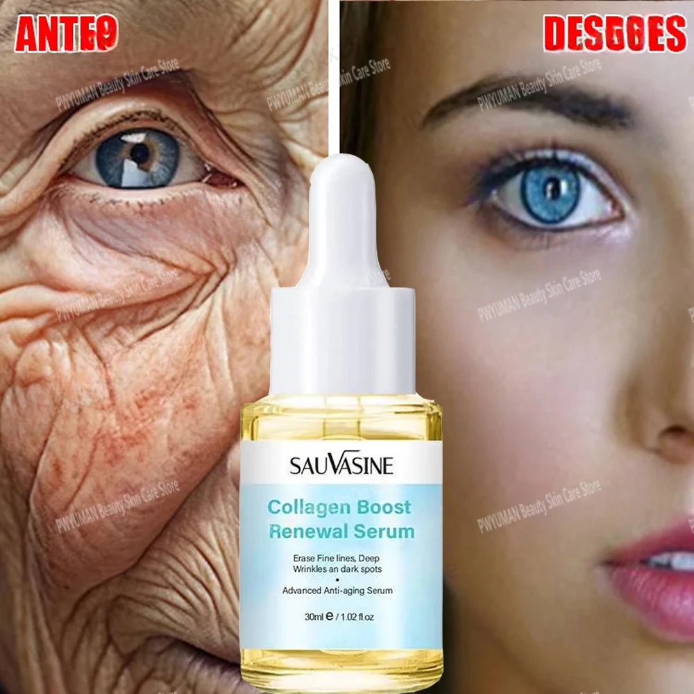 Instant Wrinkle Remove Serum Collagen Lifting Firming Anti Aging Essence Fade Fine Lines Whitening Face Skin Care Korea Cosmetic