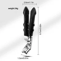 Coupe-ongles anti-éclaboussures pour orteils, grand, épais, dur, spécial, pince diagonale, ciseaux à ongles, outils de manucure ménagers, nouvelle collection 6