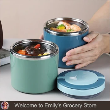 630/1000ml Food Thermal Jar Insulated Soup Cup Thermos Containers Stainless Steel Lunch Box Thermo Keep Hot for School Children 1