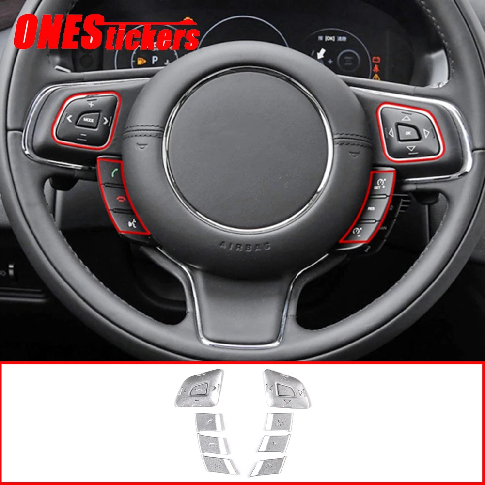 

Автомобильные аксессуары для Jaguar XJ/XJL X351 2010-2019, кнопки рулевого колеса, накладная Накладка для Land Rover Range Rover Evoque L538