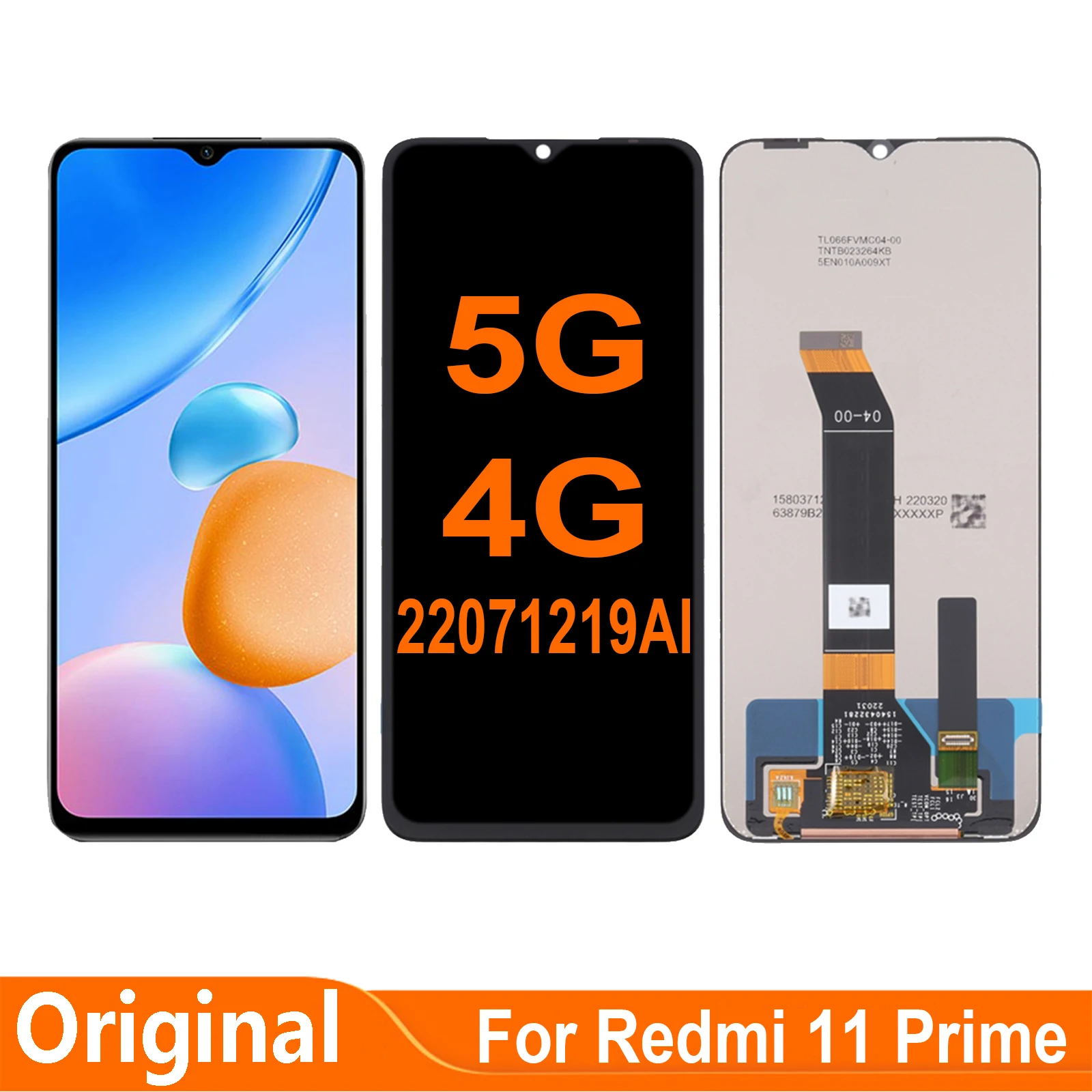 

ЖК-дисплей с сенсорным экраном и дигитайзером в сборе для Xiaomi Redmi 11 Prime 4G 5G 22071219AI