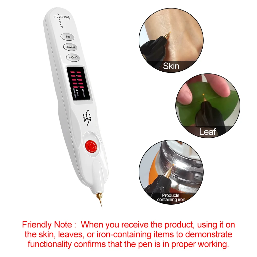 Electric Plasma Pen Removal Blackhead Dark Spot Pigment Anti Mole Tattoo Facial Wart Dark Spot Eye Lifting Beauty Skin Care Tool