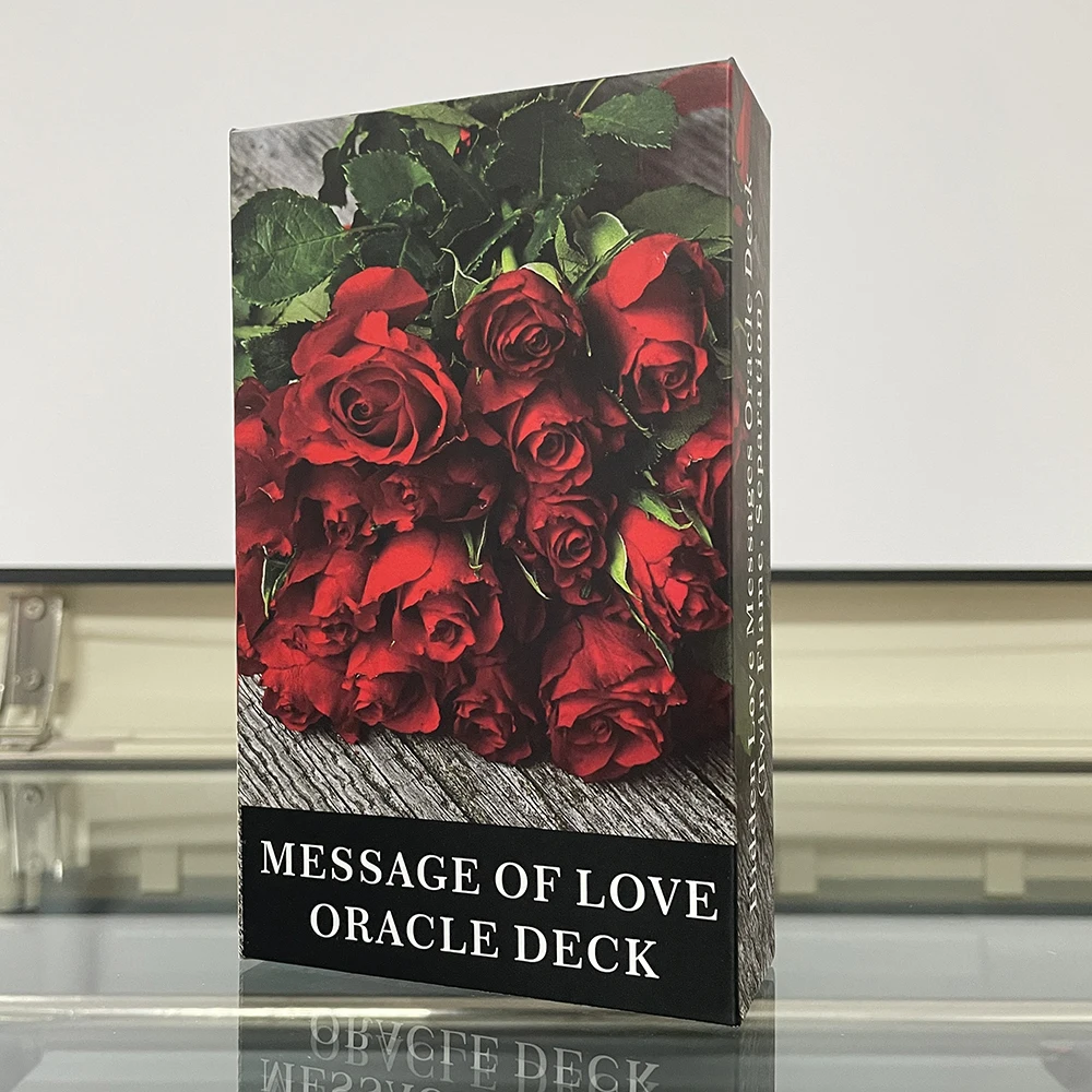 Message of Love Oracle Deck 54-Cards with Keywords English Version Affirmation Cards with Meaning on It Tarot in Box mystical manga tarot card deck for beginners，the unique group card with the guide the complete 78 cards